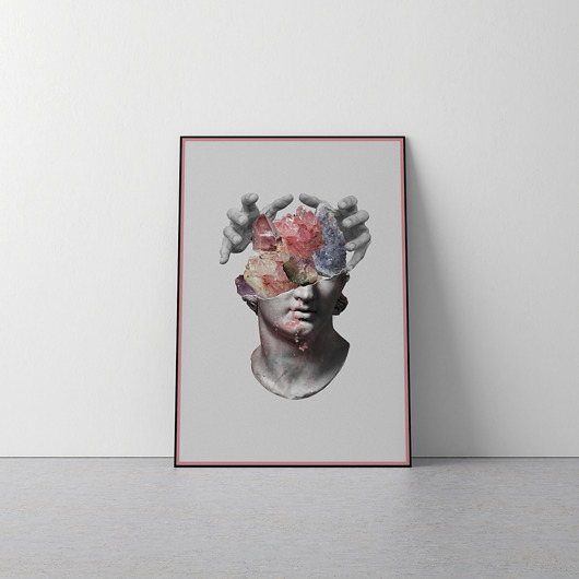 PLAKAT | STONE | PINK | A3 sajkodelux
