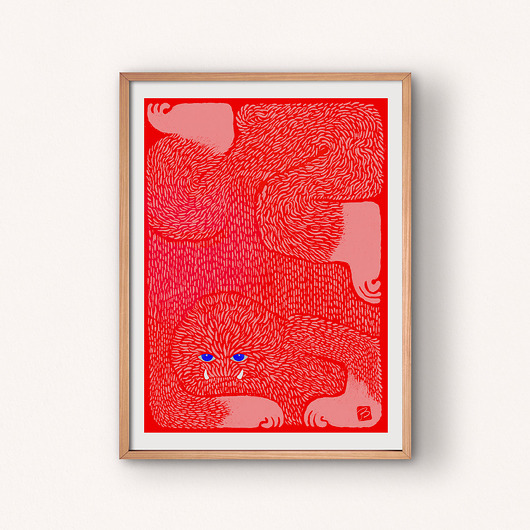 grafiki i ilustracje Yeti red