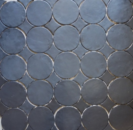 kafle i panele Płytki ceramiczne Czarne Okręgi