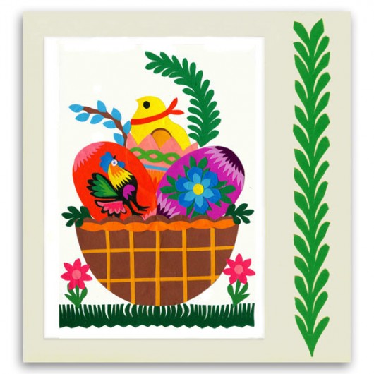 WIELKANOC_1 (Easter Cutout Card) na ludowo