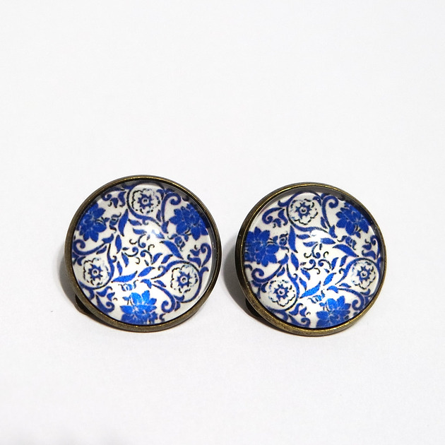 klipsy Klipsy - Kafelki ornamenty - duże, brąz