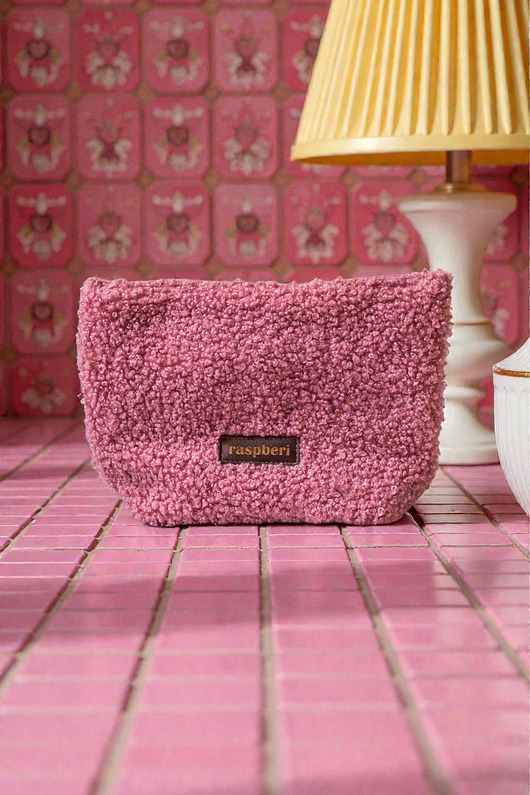 kosmetyczki Różowa kosmetyczka MAXI baranek