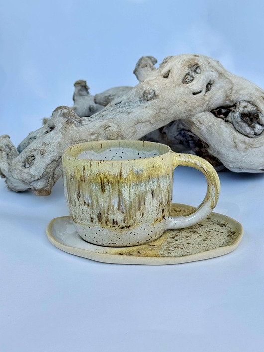 filiżanki Zestaw Cappuccino: filiżanka ze spodkiem