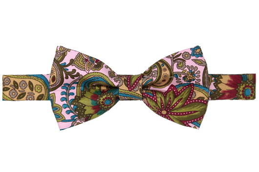 Mucha gotowa bowstyle niebieska w grochy bowstyle