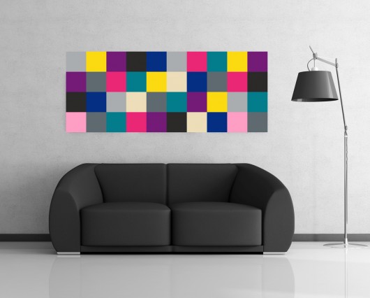 naklejka z serii PATTERNS "Kolorowe kwadraty" loonybin