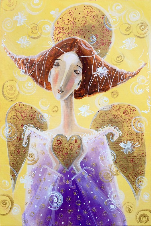 obrazy Szczęście to być w zgodzie ze sobą. Giclee