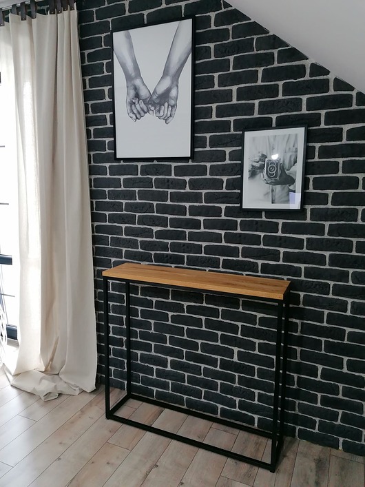regały i półki Konsola dębowa 110X85X25