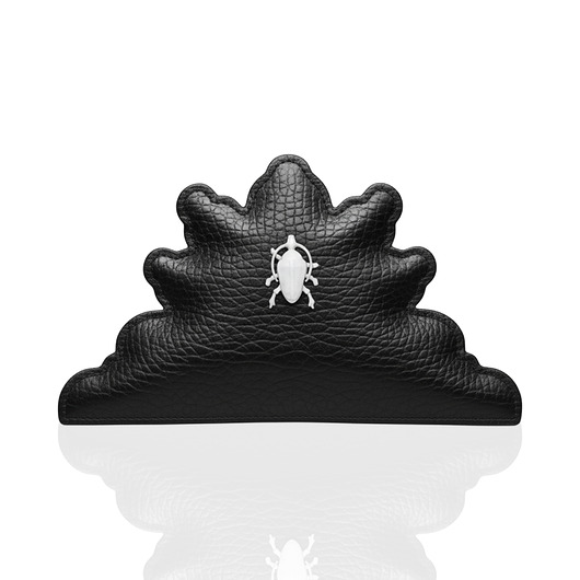 torby na ramię Torebka 'NESPOON PUFF' czarna skórzana na ramię