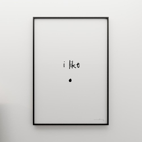 I LIKE - grafika 70x50 MINIMALLIVING