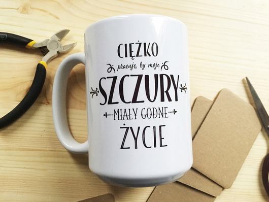 kubki Ciężko pracuje by moje szczury miały godne życie