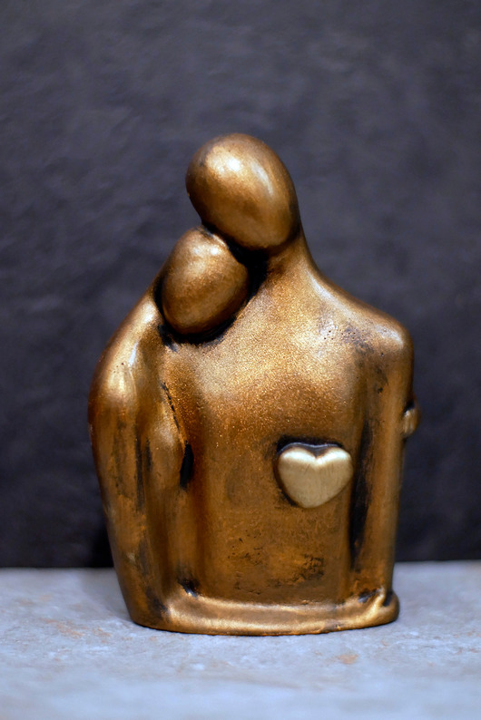 figurki i rzeźby Rzeźba z gipsu, Jesteś moim Skarbem wys. 12,2 cm