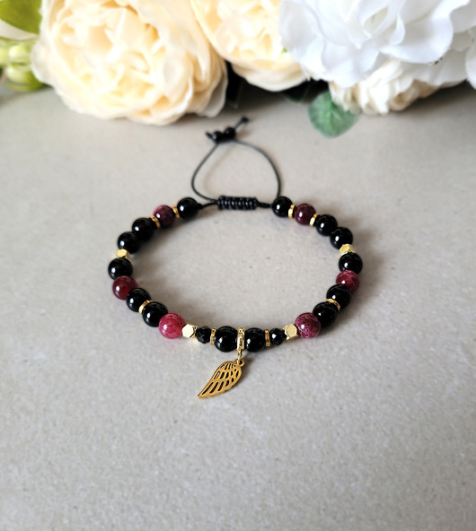 bransoletki z kamieni naturalnych OCHRONA i MIŁOŚĆ z Turmalinem