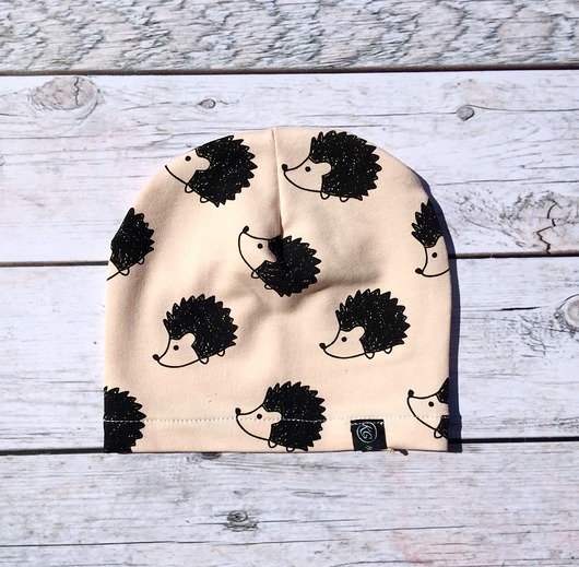 Cienka czapka z dresówki  KG Handmade