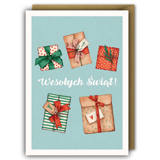 kartki świąteczne Kartka Świąteczna - Świąteczne Prezenty