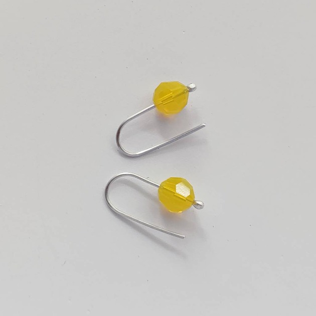 kolczyki z kamieniami Kolczyki OKRĄG