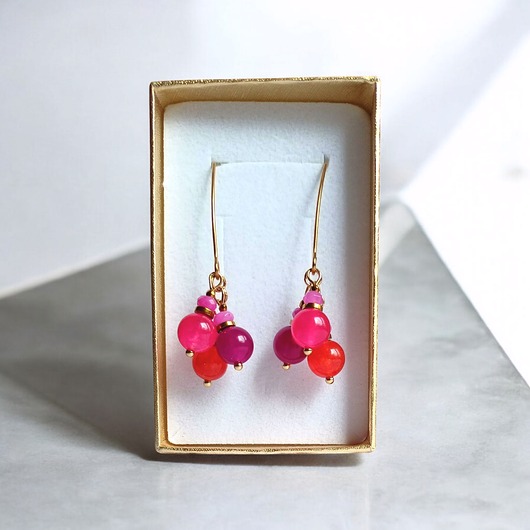 kolczyki z kamieniami Kolczyki : summer ENERGY collection :: 53mm