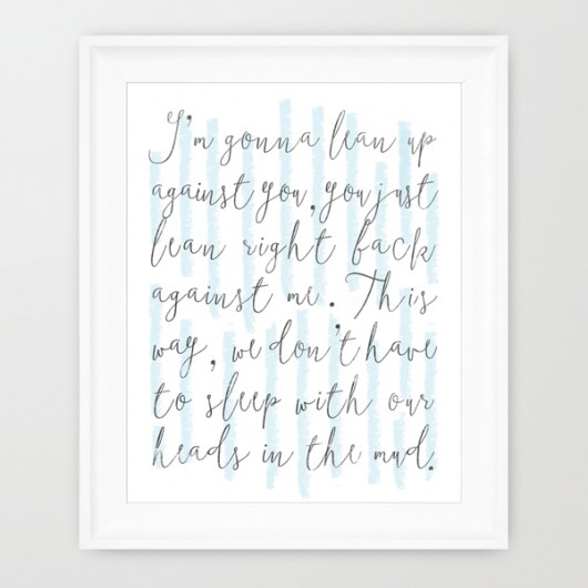 Plakat cytat Forrest Gump-I’m gonna lean up..A3 wejustlikeprints