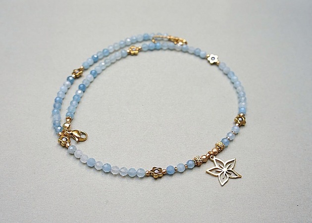 chokery Akwamaryn choker vol. 11 /naszyjnik/ - Szlachetna kolekcja