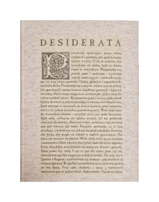 notatniki i albumy Notes Desiderata  17x24 cm cm 300 stron  ecru