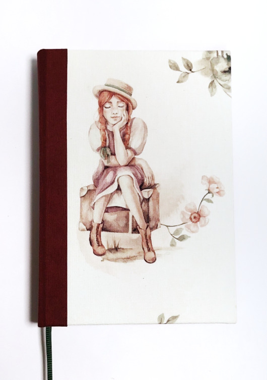 notatniki i albumy Pamiętnik, notes Ania z zielonego wzgórza 17x12 cm 192 strony ecru