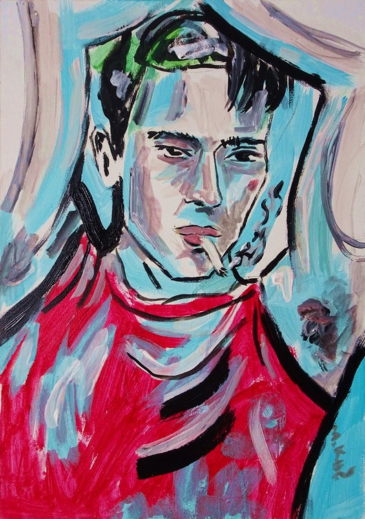 obrazy Kolorowy obraz  portret agent