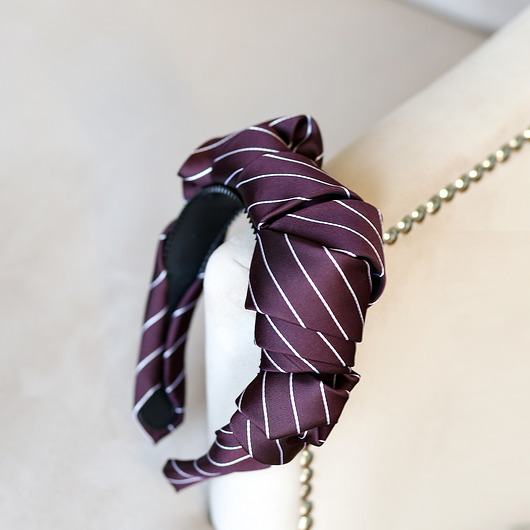 Satynowa szeroka opaska do włosów Victoria KOSA Accessories