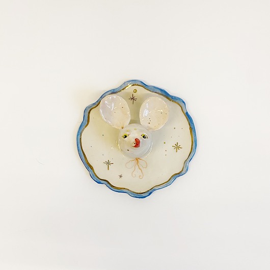 Ozdoby na ścianę Talerz na ścianę, Talerz ozdobny, Ceramiczna myszka