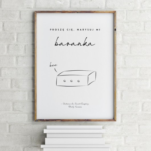 Plakat MAŁY KSIĄŻĘ baranek A4 beleco