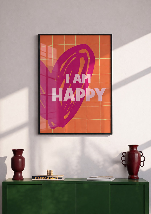 plakaty Plakat  I am happy