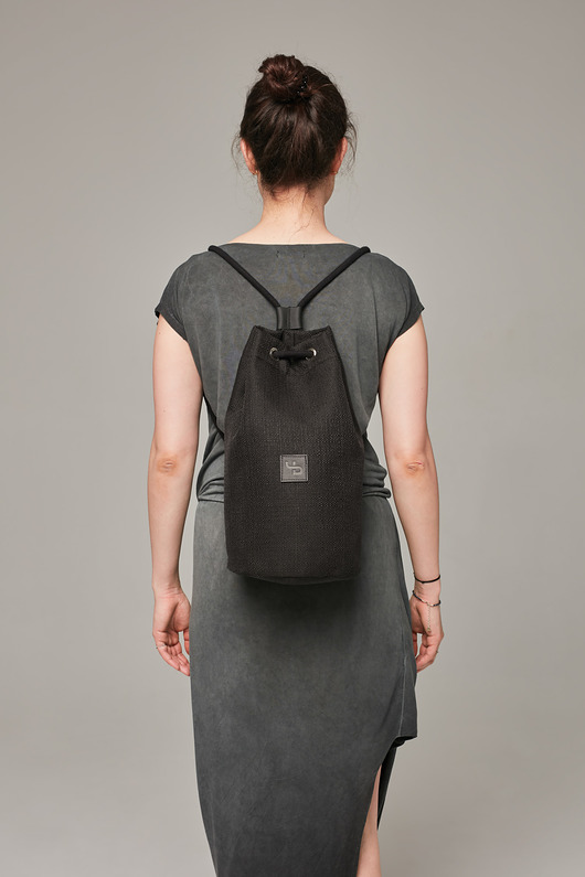 Okrągły plecak-tuba / black Lootbag
