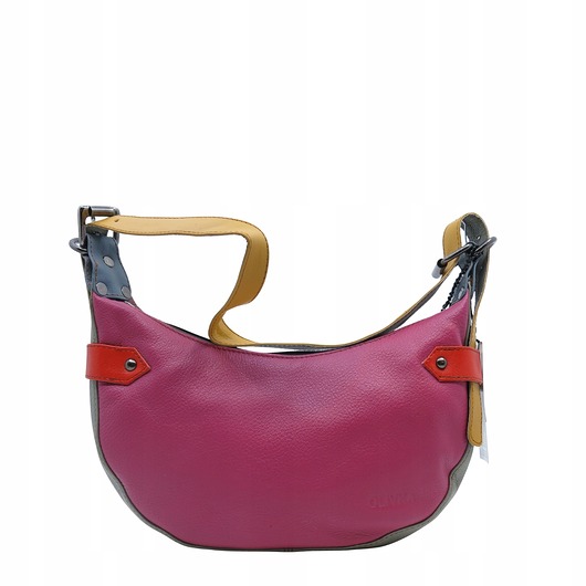 torby na ramię Torebka damska skórzana na ramię modna regulowany pasek zero waste OLIVKA