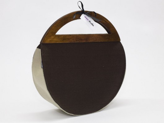 Round Glamour Brown&beige moo studio