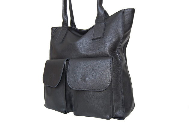 torebki do ręki Duża Torebka na ramię ze skóry naturalnej XXL