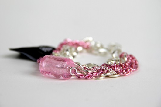 Bransoletk Pink tube Frifru
