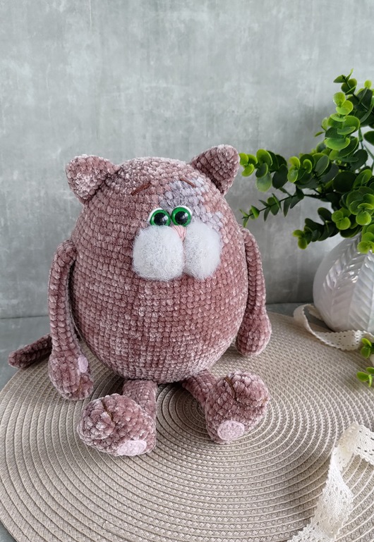 misie i maskotki Maskotka kotek, Duży kot pluszowy, Prezent dla dziecka