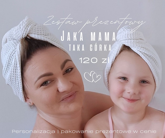 akcesoria różne Zestaw prezentowy Jaka mama taka córka (personalizacja, kolory)