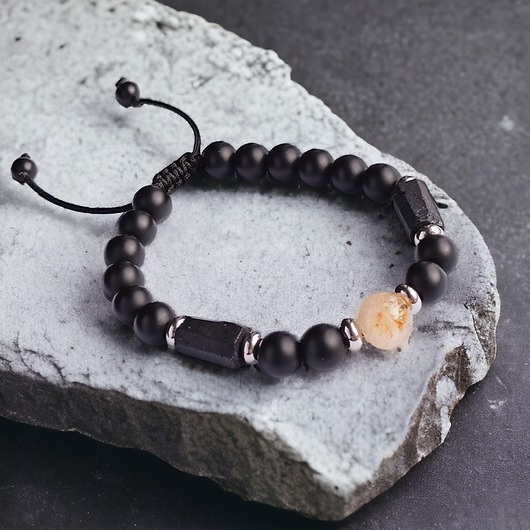 biżuteria męska DOBROBYT siła OCHRONA - bransoletka regulowana ONE SIZE