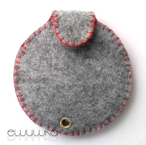 etui na lusterko - czerwone ewuwka