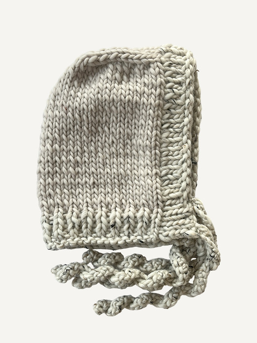 czapki damskie BONBON balaclava x bonnet beige babe