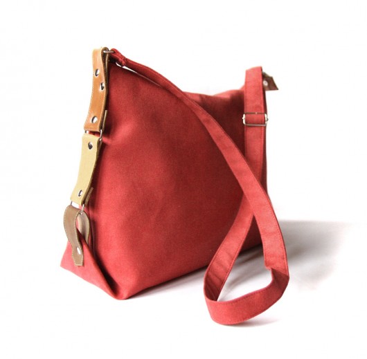 torba - red&leather&stripes - zamówienie elfagado