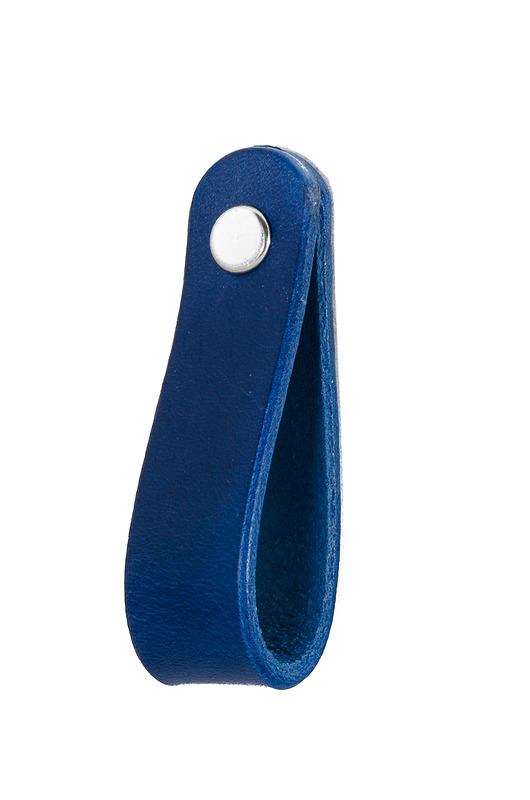 gałki do mebli Skórzany uchwyt meblowy COLORISO NAVY BLUE