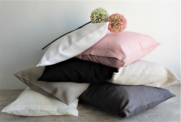 poduszki gładkie Poszewka lniana 40x40 cm 100% len