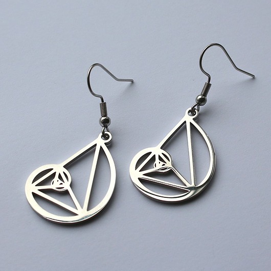 kolczyki - inne Kolczyki Spirala Fibonacciego