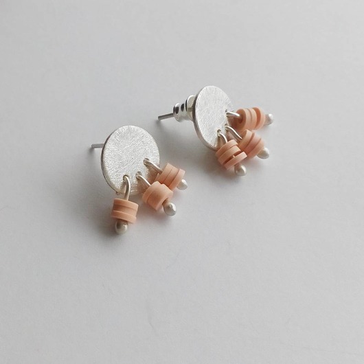 kolczyki z kamieniami Kolczyki OKRĄG