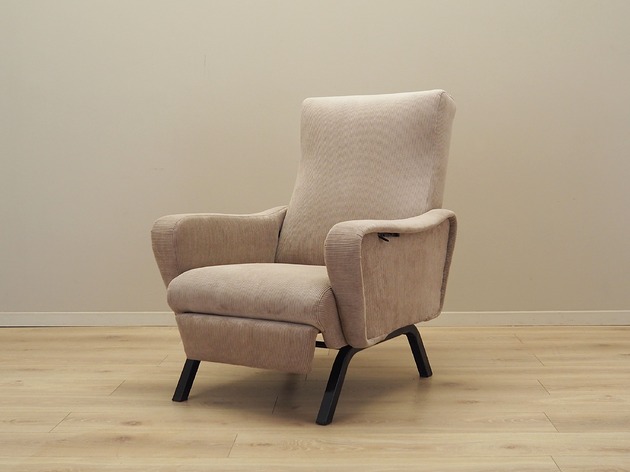 fotele Fotel regulowany, włoski design, lata 70, produkcja: Włochy