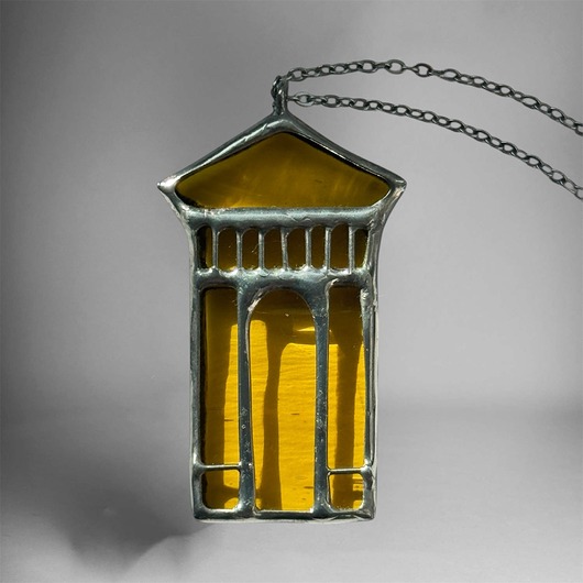 wisiory Wisiorek w kształcie łuku "Arka" Witraż Tiffany Naszyjnik na łańcuszku