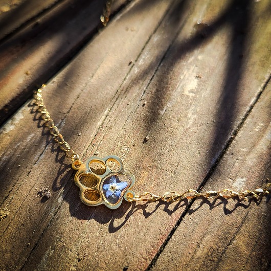 wisiory Wisiorek z niezapominajkami