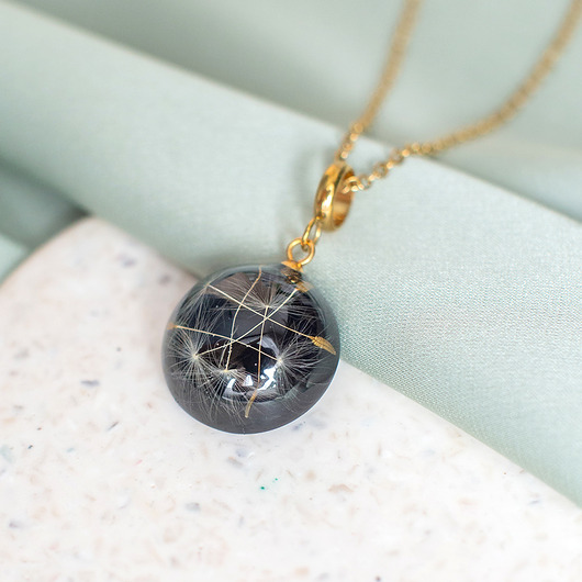 wisiory Wisiorek z rzęsek dmuchawca