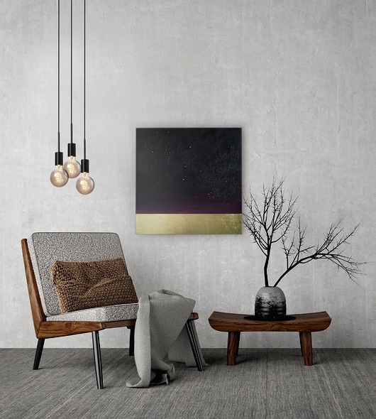 obrazy Zanim nadejdzie noc // nowoczesny obraz 60x60cm