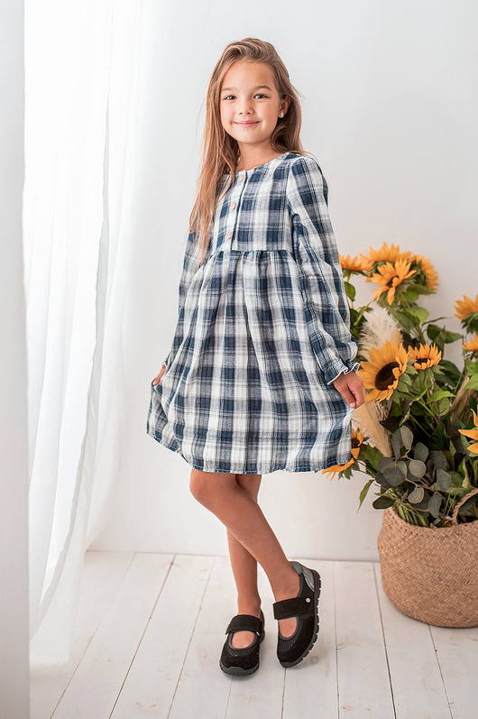 Sukienka w kratkę dla dziewczynki My princess